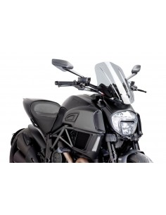 PUIG CUPOLINO NAKED N.G. TOURING DUCATI DIAVEL 2017 FUME CHIARO vendita online Como