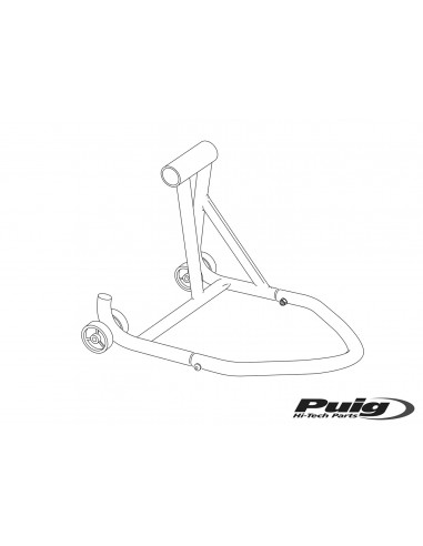 PUIG CAVALLETTO POSTERIORE DESTRO BMW R1200 RT 2012 NERO vendita online Como