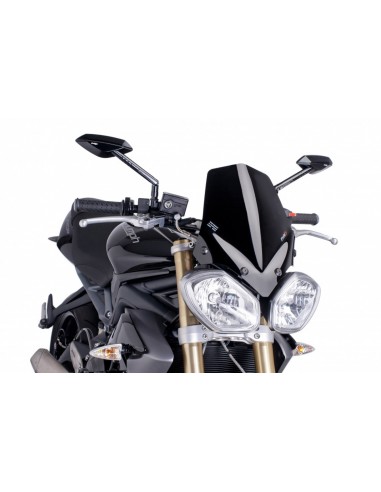 PUIG CUPOLINO NAKED N.G. SPORT TRIUMPH STREET TRIPLE R 2014 NERO vendita online Como