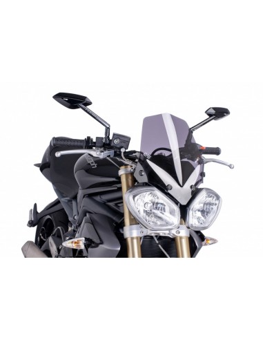 PUIG CUPOLINO NAKED N.G. SPORT TRIUMPH STREET TRIPLE R 13-16 FUME CHIARO vendita online Como
