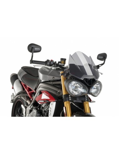 PUIG CUPOLINO NAKED N.G. SPORT TRIUMPH STREET TRIPLE/R/S/RS 2018 FUME CHIARO vendita online Como