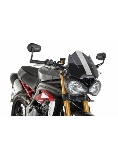 PUIG CUPOLINO NAKED N.G. SPORT TRIUMPH SPEED TRIPLE R 2018 FUME SCURO vendita online Como