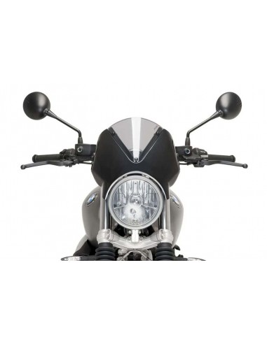PUIG CUPOLINO RETRO BMW R NINE T SCRAMBLER 2018 FUME CHIARO-NERO vendita online Como