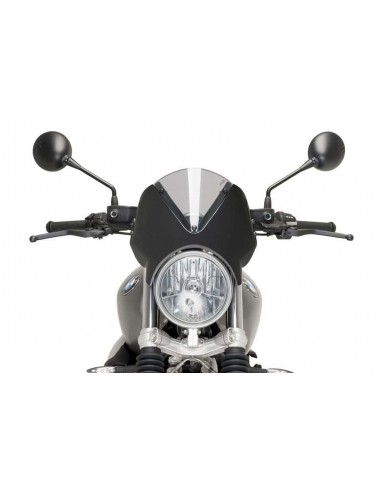 PUIG CUPOLINO RETRO BMW R NINE T SCRAMBLER 2018 FUME CHIARO-CARBON vendita online Como