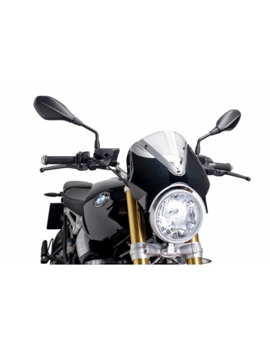 PUIG CUPOLINO RETRO BMW R NINE T PURE 2017 TRASPARENTE-NERO vendita online Como