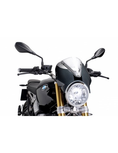 PUIG CUPOLINO RETRO BMW R NINE T 2018 TRASPARENTE-CARBON vendita online Como
