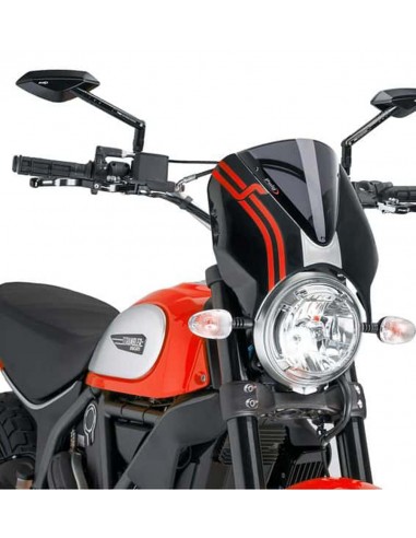 PUIG CUPOLINO RETRO DUCATI SCRAMBLER SIXTY2 2018 FUME SCURO-NERO vendita online Como