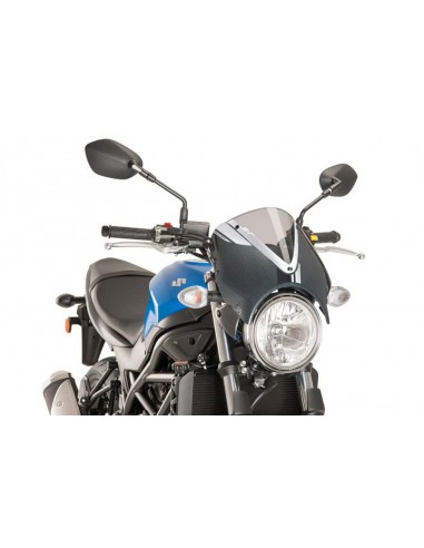 PUIG CUPOLINO RETRO SUZUKI SV650 2018 FUME CHIARO-CARBON vendita online Como