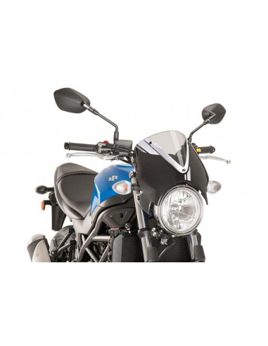 PUIG CUPOLINO RETRO SUZUKI SV650 2018 TRASPARENTE-NERO vendita online Como
