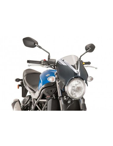 PUIG CUPOLINO RETRO SUZUKI SV650 2018 TRASPARENTE-CARBON vendita online Como