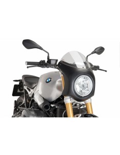 PUIG CUPOLINO SEMICARENATO BMW R NINE T 2018 FUME CHIARO-NERO vendita online Como