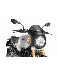 PUIG CUPOLINO SEMICARENATO BMW R NINE T 2018 FUME SCURO-NERO vendita online Como