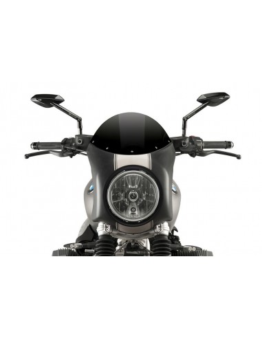PUIG CUPOLINO SEMICARENATO BMW R NINE T SCRAMBLER 2018 NERO-NERO vendita online Como