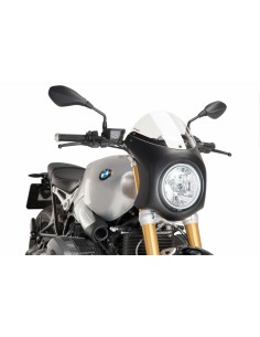 PUIG CUPOLINO SEMICARENATO BMW R NINE T 2018 TRASPARENTE-NERO vendita online Como