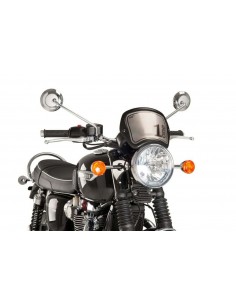 PUIG CARENATURA FRONTALE TRIUMPH BONNEVILLE T120 2018 CARBON LOOK vendita online Como