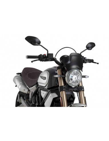 PUIG CARENATURA FRONTALE DUCATI SCRAMBLER DESERT SLED 2018 NERO OPACO vendita online Como