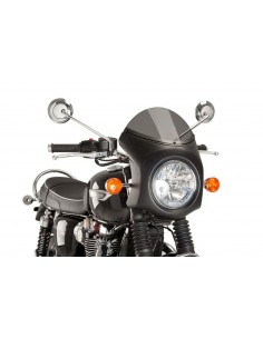 PUIG CUPOLINO SEMICARENATO TRIUMPH BONNEVILLE T120 16-18 FUME SCURO-NERO vendita online Como