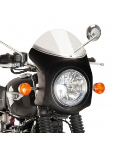 PUIG CUPOLINO SEMICARENATO TRIUMPH BONNEVILLE T120 2017 TRASPARENTE-CARBON vendita online Como