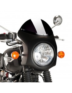 PUIG CUPOLINO SEMICARENATO TRIUMPH BONNEVILLE T100 2016 NERO-CARBON vendita online Como