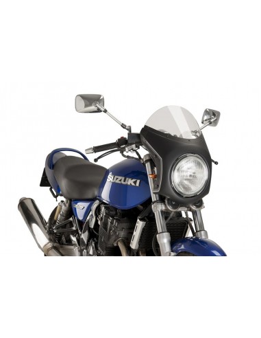 PUIG CUPOLINO SEMICARENATO TRIUMPH STREET TWIN 2017 FUME CHIARO-NERO vendita online Como