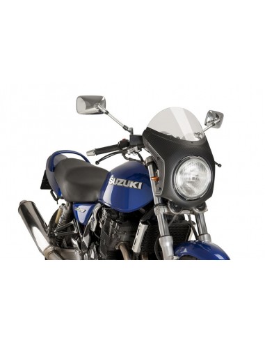 PUIG CUPOLINO SEMICARENATO TRIUMPH STREET TWIN 2016 FUME CHIARO-CARBON vendita online Como