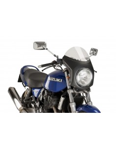 PUIG CUPOLINO SEMICARENATO TRIUMPH STREET TWIN 2018 FUME CHIARO-CARBON vendita online Como