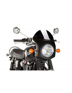 PUIG CUPOLINO SEMICARENATO TRIUMPH BONNEVILLE T100 2016 NERO-NERO vendita online Como