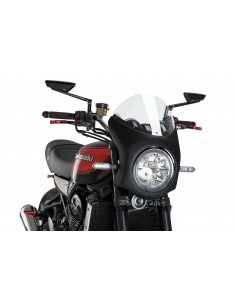 PUIG CUPOLINO SEMICARENATO KAWASAKI Z900RS 18 TRASPARENTE-CARBON vendita online Como