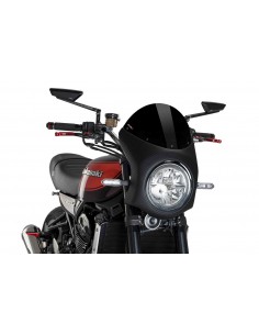 PUIG CUPOLINO SEMICARENATO KAWASAKI Z900RS 2018 NERO-CARBON vendita online Como