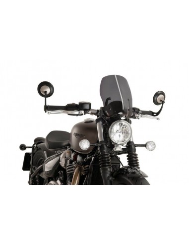 PUIG CUPOLINO NAKED N.G. TOURING TRIUMPH BONNEVILLE BOBBER 2018 FUME SCURO vendita online Como