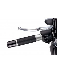 puig manopole modello ascent colore silver - lunghezza 119 mm