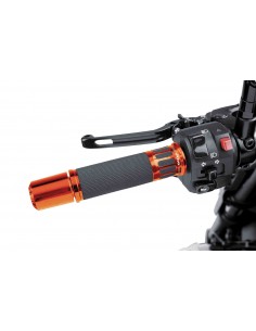 puig manopole modello racing colore arancione - lunghezza 123 mm