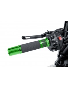 puig manopole modello racing colore verde - lunghezza 123 mm