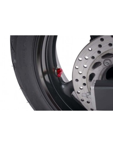 puig valvole a 90 gradi per pneumatici tubeless colore rosso