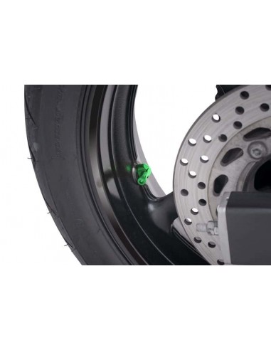 puig valvole a 90 gradi per pneumatici tubeless colore verde