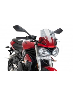 PUIG CUPOLINO NAKED N.G. SPORT TRIUMPH STREET TRIPLE S 2016 FUME CHIARO vendita online Como