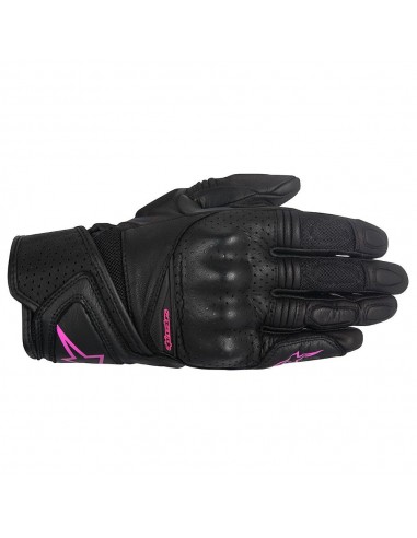 guanti moto alpinestars stella baika leather black fuchsia vendita online Como