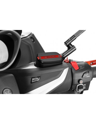PUIG TAPPO SERBATOIO FLUIDO FRENO ANTERIORE YAMAHA T-MAX 500 08-11 ROSSO vendita online Como