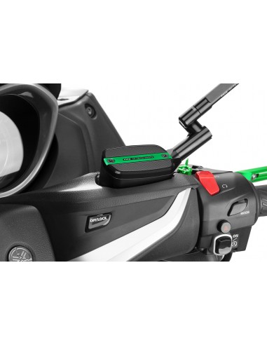 PUIG TAPPO SERBATOIO FLUIDO FRENO POSTERIORE YAMAHA T-MAX 530 12-16 VERDE vendita online Como