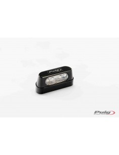 puig luci targa modello tro colore nero - luce portatarga led, realizzato in alluminio anodizzato - dimensioni: 56x26 mm - omolo