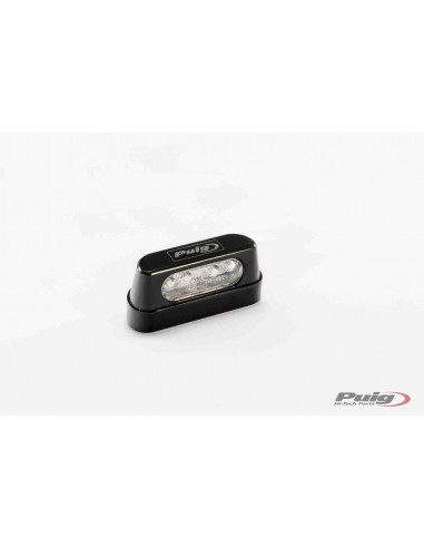 puig luci targa modello tro colore nero - luce portatarga led, realizzato in alluminio anodizzato - dimensioni: 56x26 mm - omolo