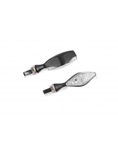 puig frecce led modello sparkly nero - lenti trasparenti - omologate secondo gli standard europei - dimensioni: 70x21 mm. - cod.