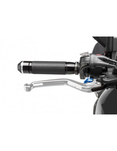 puig leva freno fissa argento e selettore blu - lunghezza: 160 mm - (attenzione la leva non include l'adattatore) - 170pa
