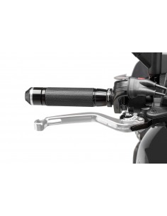 puig leva freno fissa argento e selettore nero - lunghezza: 160 mm - (attenzione la leva non include l'adattatore) - 170pn