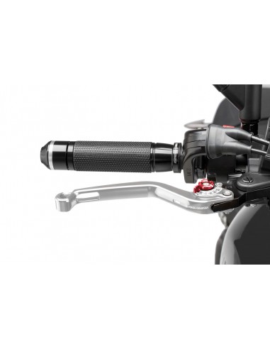 puig leva freno fissa argento e selettore rosso - lunghezza: 160 mm - (attenzione la leva non include l'adattatore) - 170pr