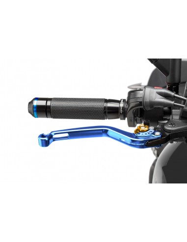 puig leva freno fissa blu e selettore oro - lunghezza: 160 mm - (attenzione la leva non include l'adattatore) - 170ao