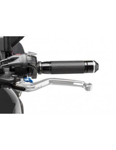 puig leva frizione fissa argento e selettore blu - lunghezza: 160 mm - (attenzione la leva non include l'adattatore) - 270pa