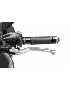 puig leva frizione fissa argento e selettore nero - lunghezza: 160 mm - (attenzione la leva non include l'adattatore) - 270pn
