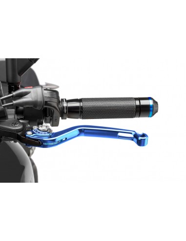 puig leva frizione fissa blu e selettore argento - lunghezza: 160 mm - (attenzione la leva non include l'adattatore) - 270ap