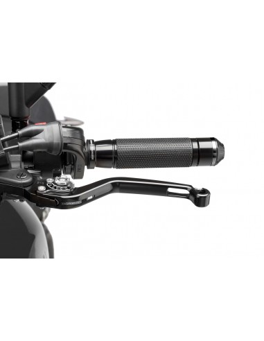 puig leva frizione fissa nero e selettore argento - lunghezza: 160 mm - (attenzione la leva non include l'adattatore) - 270np